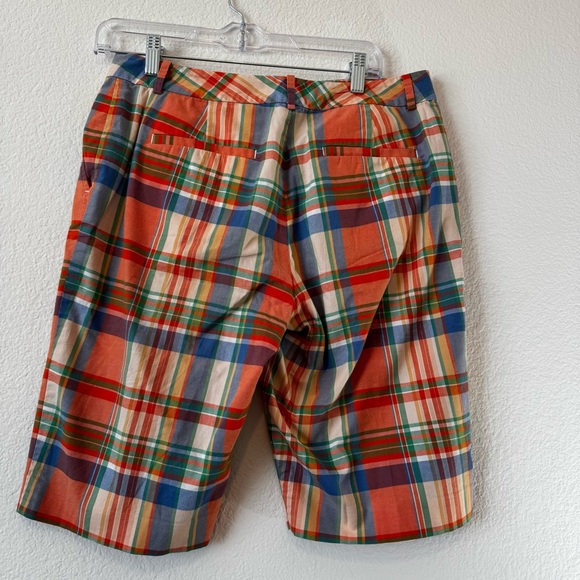 Ralph Lauren Red and Blue Flat Front Shorts - Picture 3 of 3
